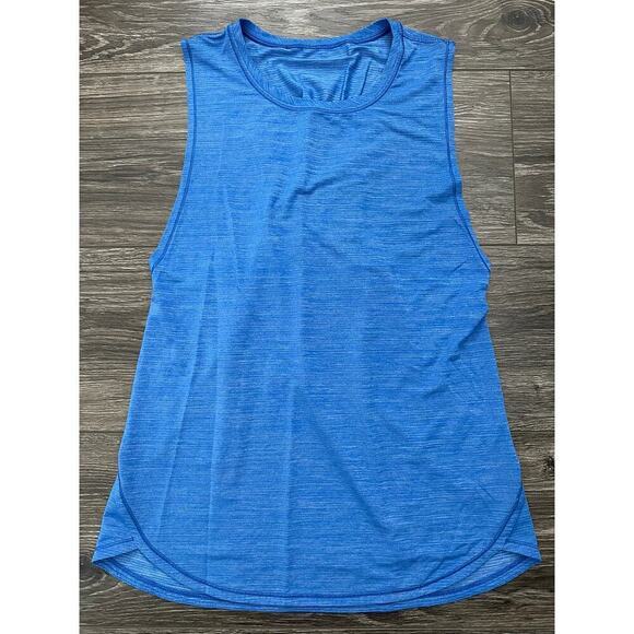 lululemon athletica Tops - Lululemon In A Cinch Tank Heathered Pipe Dream Blue